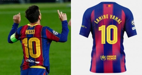 钱掌柜 远超梅西？阿斯：巴萨认为亚马尔10号球衣销售额 将超梅西纪录25%